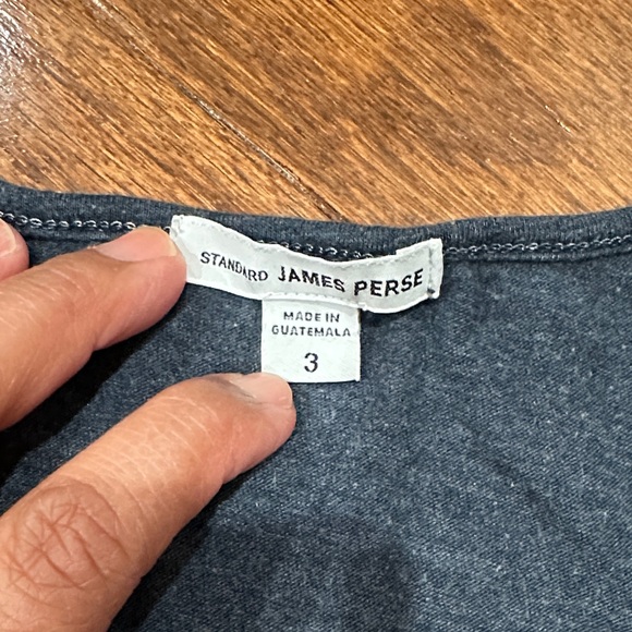 James Perse Dark Gray Short Sleeve Tee - Picture 2 of 6